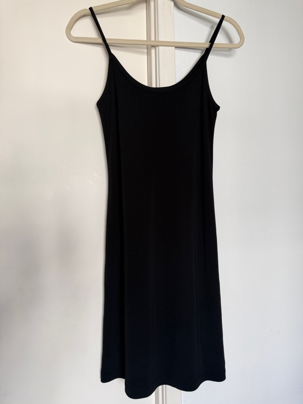 Black Spaghetti Strap Slip Dress - Women's Classic